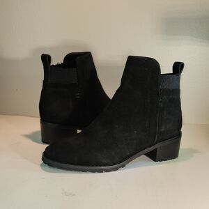 Blondo Black Suede Ankle Booties